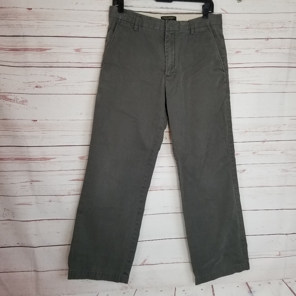 Banana Republic Men's 31x30 Olive Grn Dawson Chino